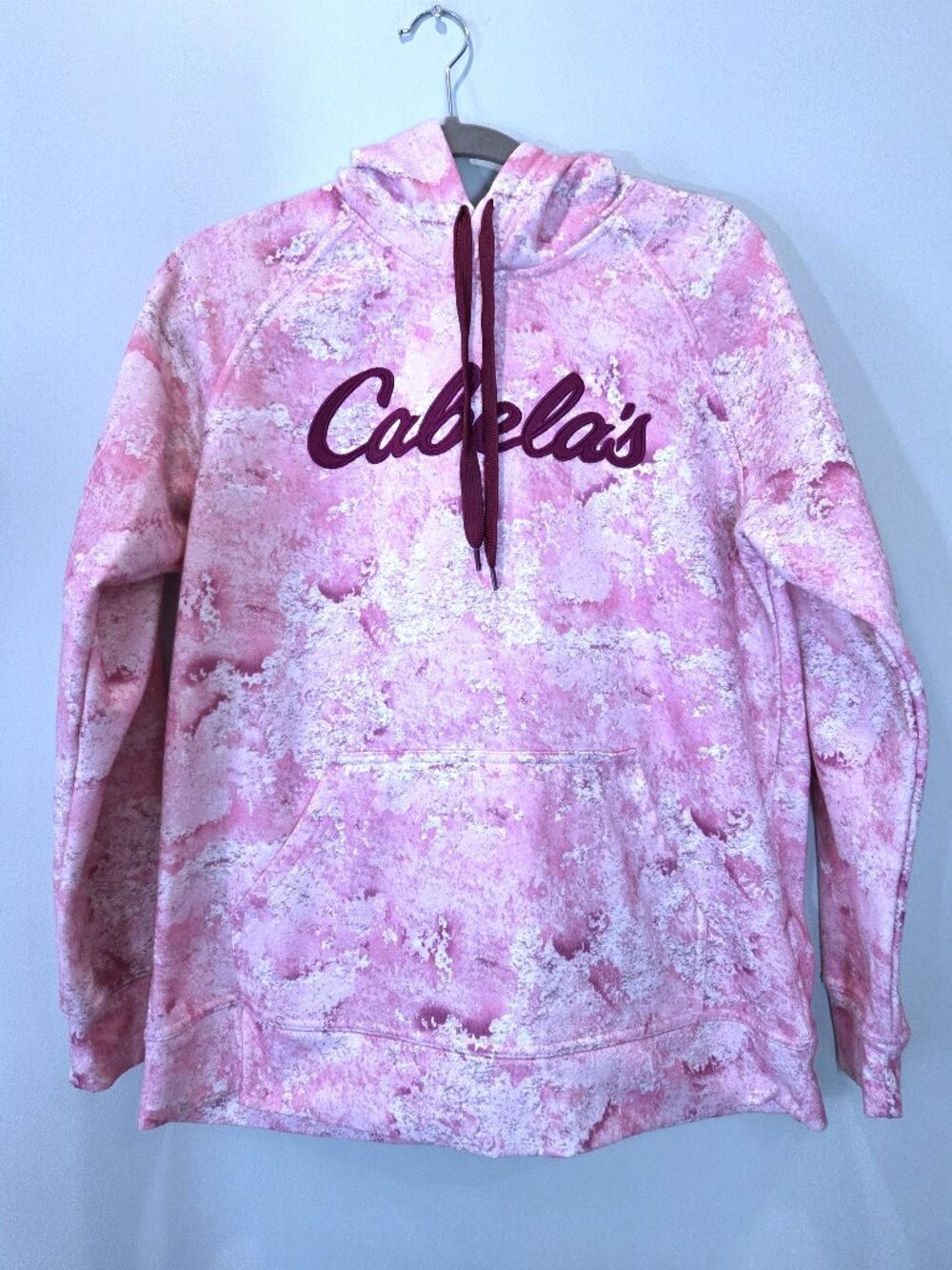 Cabela's Pink Hoodie Sweatshirt Size L